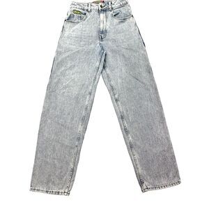EMPYRE Tori Jeans‎ Women Sz 4 Blue High Rise Baggy Straight Leg Skater Carpenter